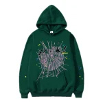 Sp5der Hoodie - Dark Blue Green