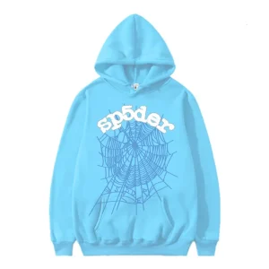 Sp5der Hoodie - Sky Blue
