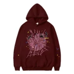Sp5der Hoodie - Mehroon