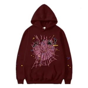 Sp5der Hoodie - Mehroon