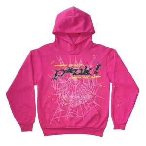 Sp5der Hoodie - Shocking Pink