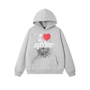 Sp5der Souvenir Hoodie Heather Grey
