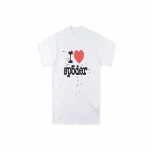 Spider I Heart SP5DER Tee White